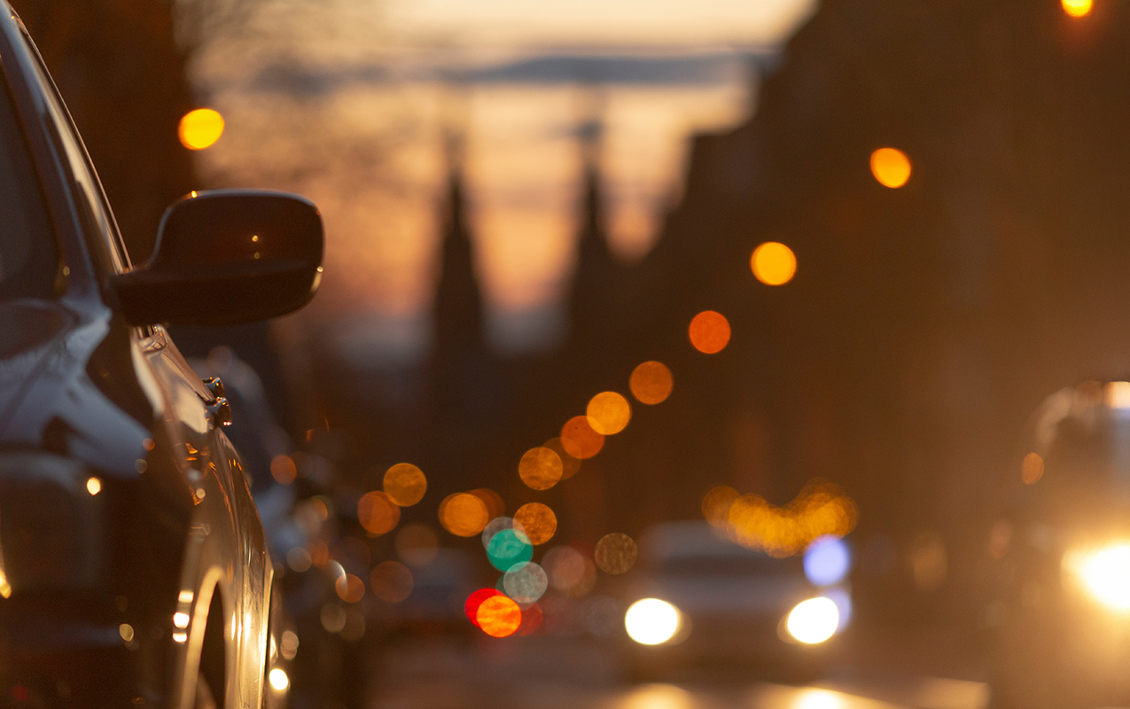 car in city photo for auto loans